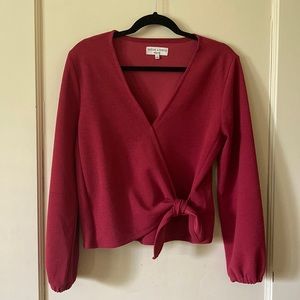 Madewell Magenta Cross Top